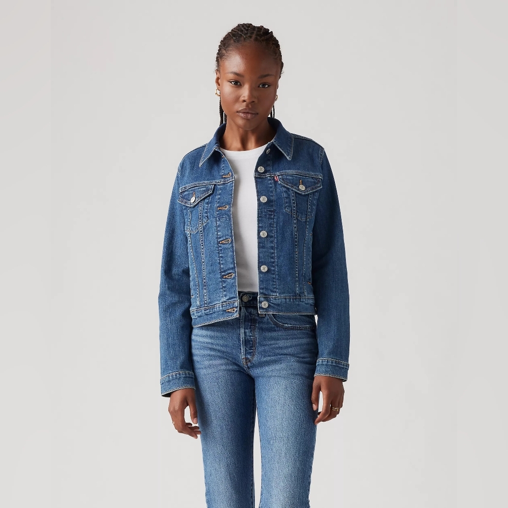 LEVI'S Womens Original Trucker Jacket, Medium